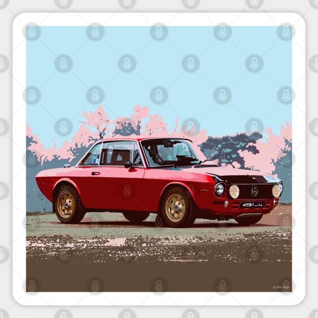 Lancia Fulvia Sticker by ConceptYellow